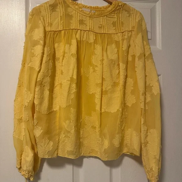 Wilfred Soft Yellow Ruffled Top - Picture 5 of 5